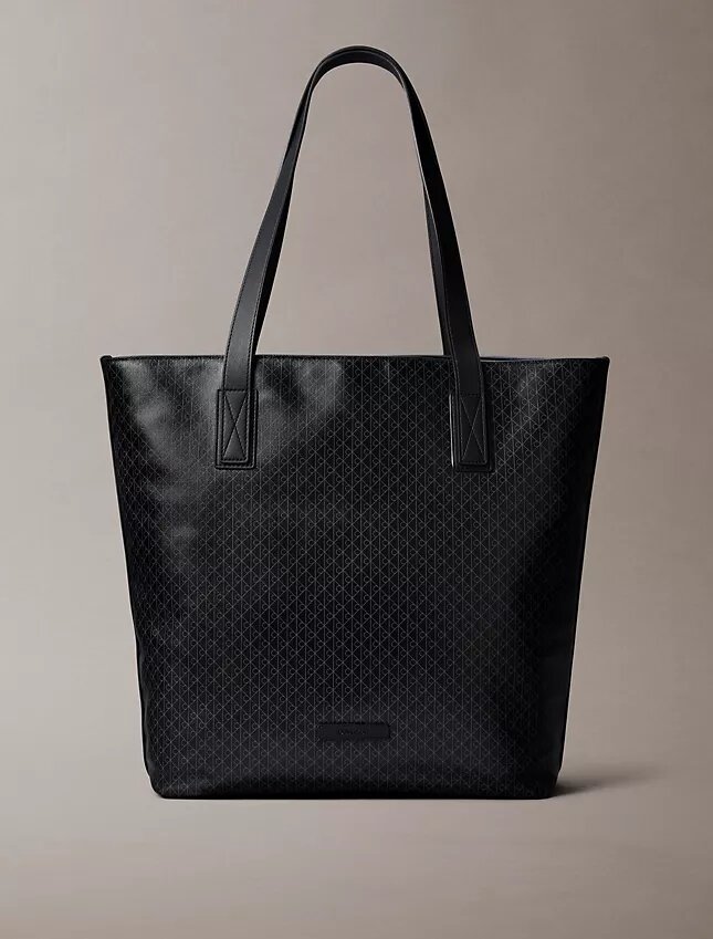 Bolso tote con el logotipo del emblema por toda la superficie Bolso tote con el logotipo del emblema por toda la superficie