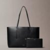 Bolso tote con logotipo en lámina Bolso tote con logotipo en lámina