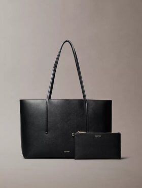 Bolso tote con logotipo en lámina
