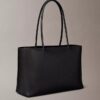 Bolso tote con logotipo perforado Bolso tote con logotipo perforado