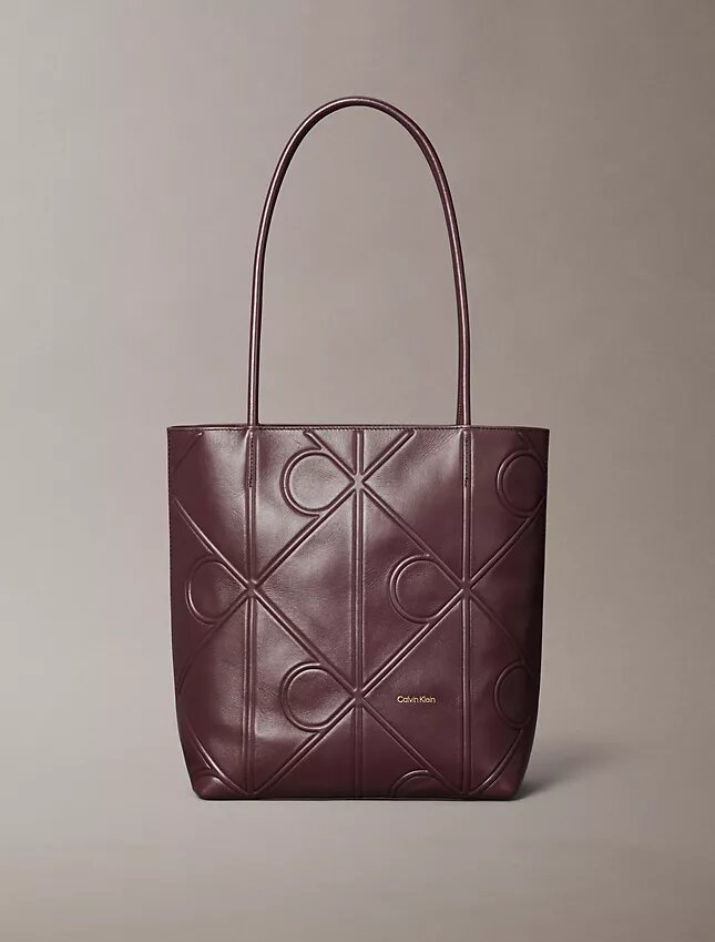 Bolso tote pequeño con logotipo en relieve Bolso tote pequeño con logotipo en relieve