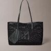 Bolso tote pequeño de malla con logotipo Bolso tote pequeño de malla con logotipo