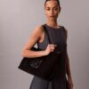 Bolso tote pequeño de malla con logotipo Bolso tote pequeño de malla con logotipo
