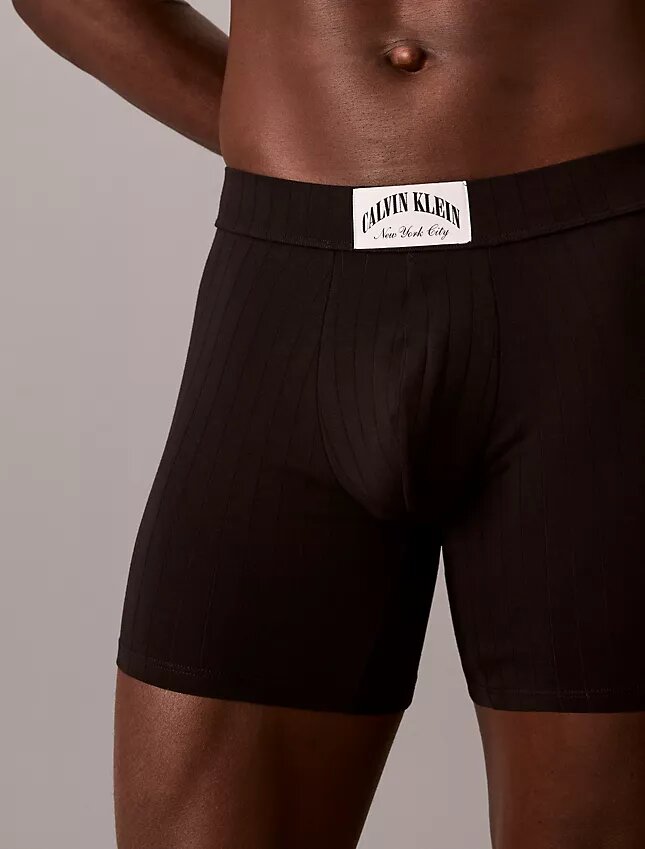 Boxer ajustado de algodón acanalado Heritage Boxer ajustado de algodón acanalado Heritage