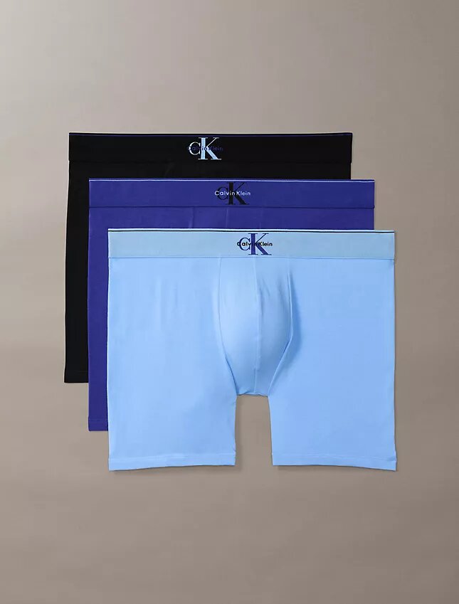 Boxer Brief Cotton Stretch con monograma gráfico, paquete de 3 Boxer Brief Cotton Stretch con monograma gráfico, paquete de 3