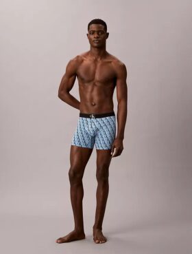 Boxer Brief Cotton Stretch con monograma gráfico, paquete de 3
