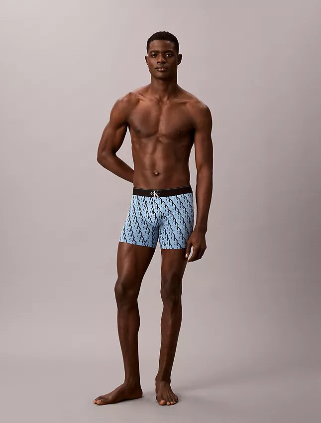 Boxer Brief Cotton Stretch con monograma gráfico, paquete de 3 Boxer Brief Cotton Stretch con monograma gráfico, paquete de 3