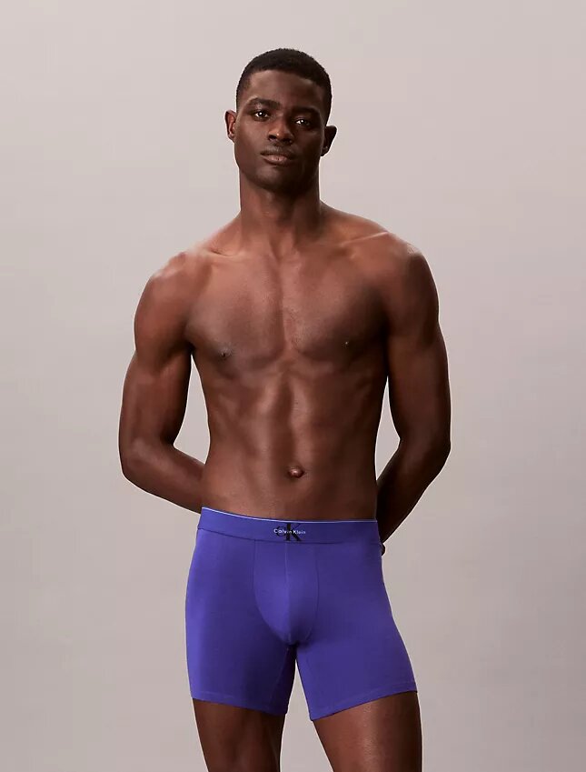 Boxer Brief Cotton Stretch con monograma gráfico, paquete de 3 Boxer Brief Cotton Stretch con monograma gráfico, paquete de 3