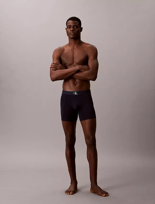 Boxer Brief Cotton Stretch con monograma gráfico, paquete de 3 Boxer Brief Cotton Stretch con monograma gráfico, paquete de 3