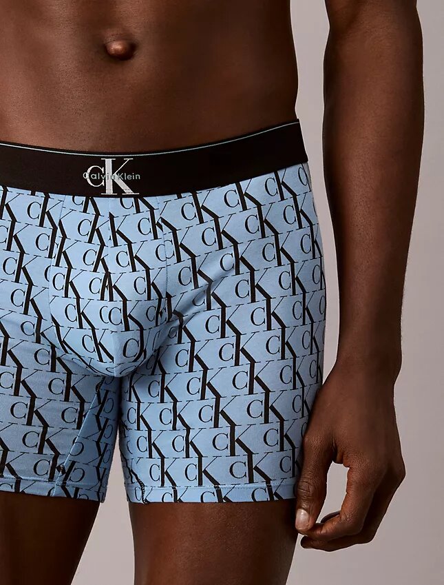 Boxer Brief Cotton Stretch con monograma gráfico, paquete de 3 Boxer Brief Cotton Stretch con monograma gráfico, paquete de 3