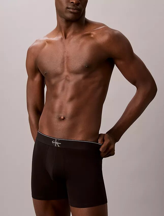 Boxer Brief Cotton Stretch con monograma gráfico, paquete de 3 Boxer Brief Cotton Stretch con monograma gráfico, paquete de 3