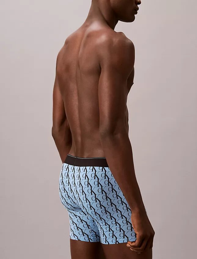 Boxer Brief Cotton Stretch con monograma gráfico, paquete de 3 Boxer Brief Cotton Stretch con monograma gráfico, paquete de 3