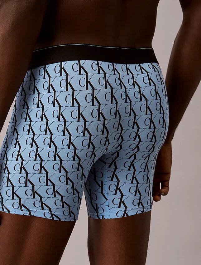 Boxer Brief Cotton Stretch con monograma gráfico, paquete de 3 Boxer Brief Cotton Stretch con monograma gráfico, paquete de 3