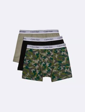 Boxer Brief de algodón elástico moderno para niños, paquete de 3