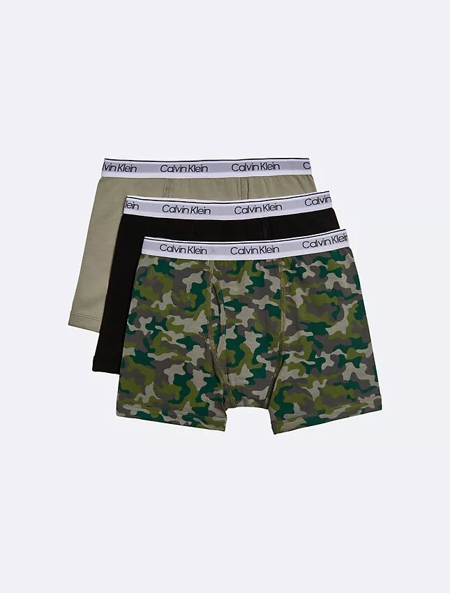 Boxer Brief de algodón elástico moderno para niños, paquete de 3 Boxer Brief de algodón elástico moderno para niños, paquete de 3