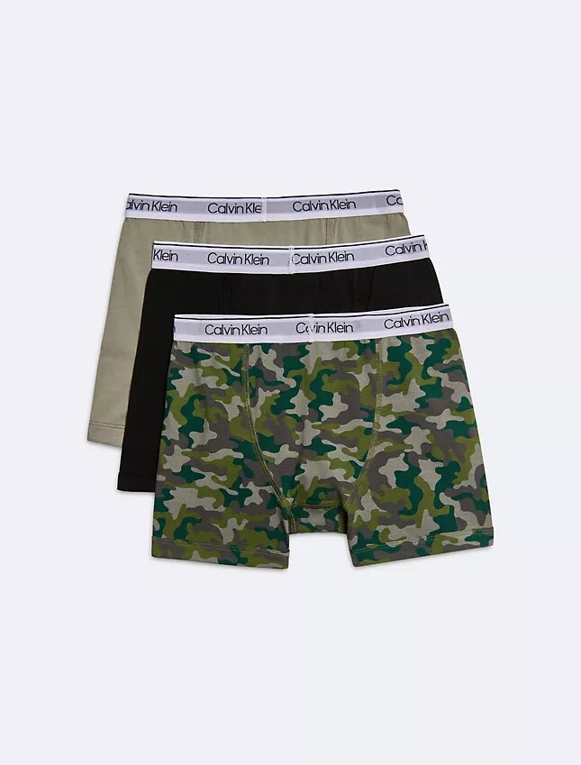 Boxer Brief de algodón elástico moderno para niños, paquete de 3 Boxer Brief de algodón elástico moderno para niños, paquete de 3