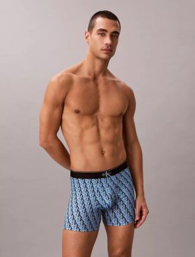 Boxer Brief elástico de microfibra con Monogram gráfico Boxer Brief elástico de microfibra con Monogram gráfico