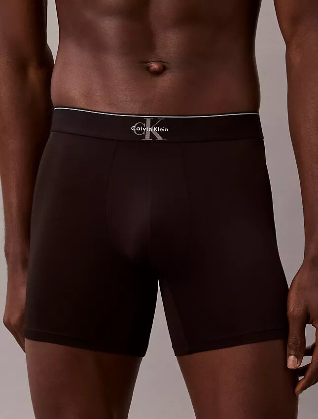 Boxer Brief elástico de microfibra con Monogram gráfico Boxer Brief elástico de microfibra con Monogram gráfico