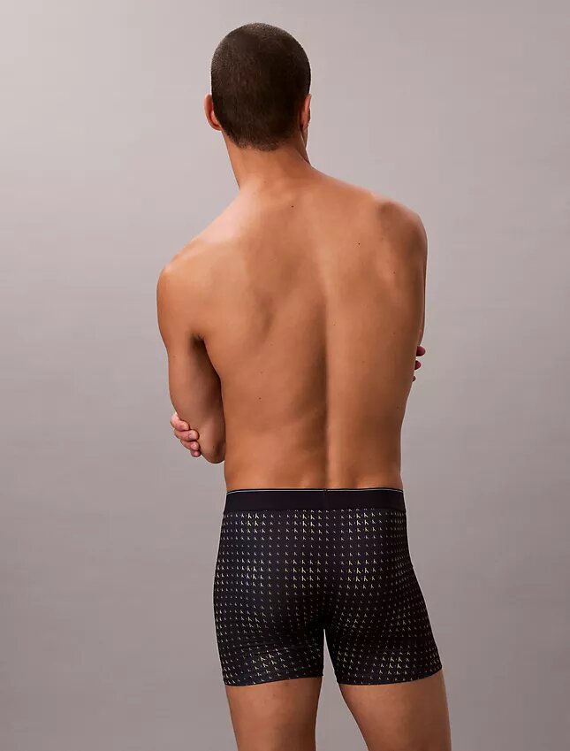 Boxer Brief elástico de microfibra con Monogram gráfico Boxer Brief elástico de microfibra con Monogram gráfico