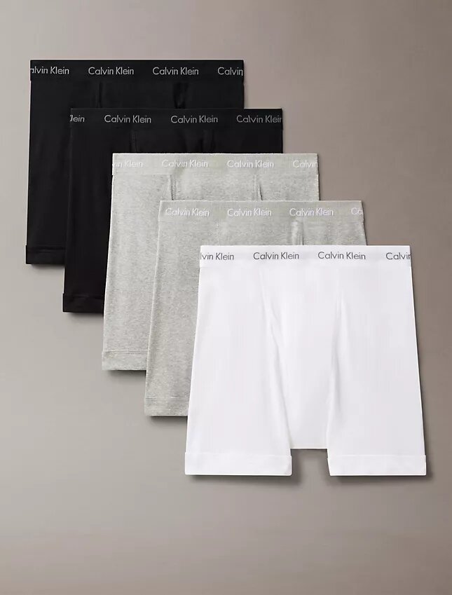 Boxer Briefs clásicos de algodón, paquete de 5 Boxer Briefs clásicos de algodón, paquete de 5