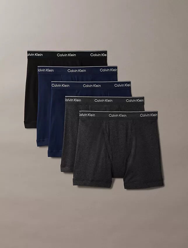 Boxer Briefs clásicos de algodón, paquete de 5 Boxer Briefs clásicos de algodón, paquete de 5