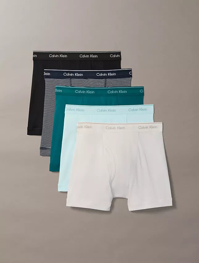 Boxer Briefs clásicos de algodón, paquete de 5 Boxer Briefs clásicos de algodón, paquete de 5