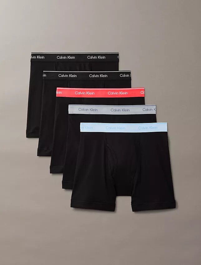 Boxer Briefs clásicos de algodón, paquete de 5 Boxer Briefs clásicos de algodón, paquete de 5