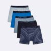 Boxer Briefs de algodón Cotton Stretch para niños, paquete de 5 Boxer Briefs de algodón Cotton Stretch para niños, paquete de 5