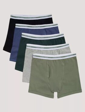 Boxer Briefs de algodón Cotton Stretch para niños, paquete de 5