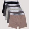 Boxer Briefs de algodón Cotton Stretch para niños, paquete de 5 Boxer Briefs de algodón Cotton Stretch para niños, paquete de 5