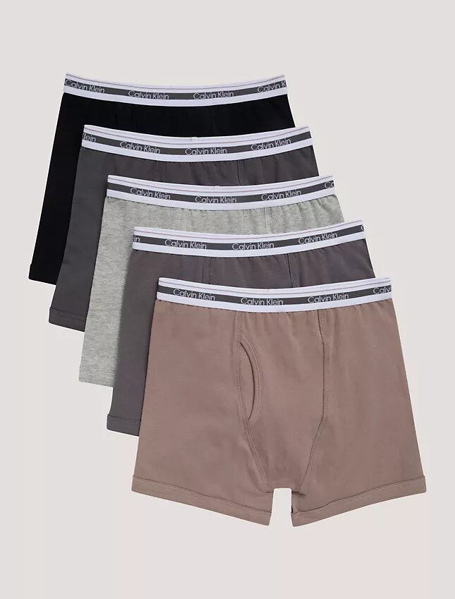 Boxer Briefs de algodón Cotton Stretch para niños, paquete de 5 Boxer Briefs de algodón Cotton Stretch para niños, paquete de 5