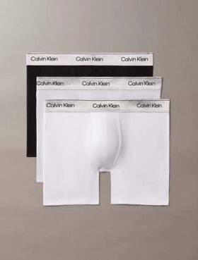 Boxer Icon Cotton Stretch metalizado, paquete de 3 Boxer Briefs