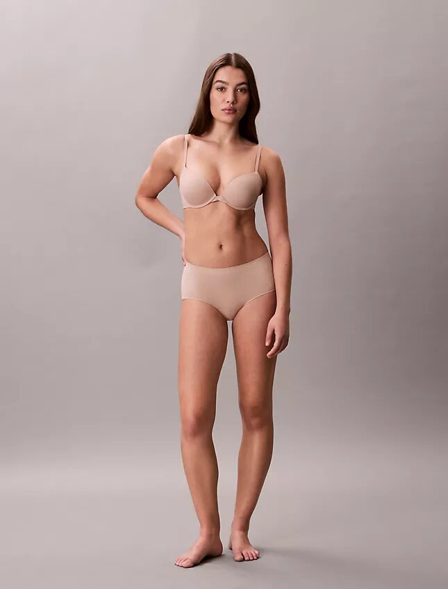 Boyshort elástico con tejido adherido Boyshort elástico con tejido adherido