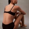 Boyshort elástico con tejido adherido Boyshort elástico con tejido adherido