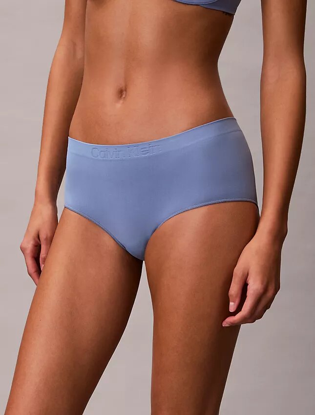 Boyshort elástico con tejido adherido Boyshort elástico con tejido adherido
