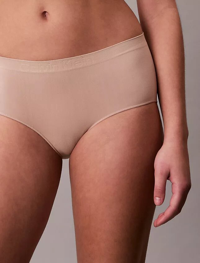 Boyshort elástico con tejido adherido Boyshort elástico con tejido adherido