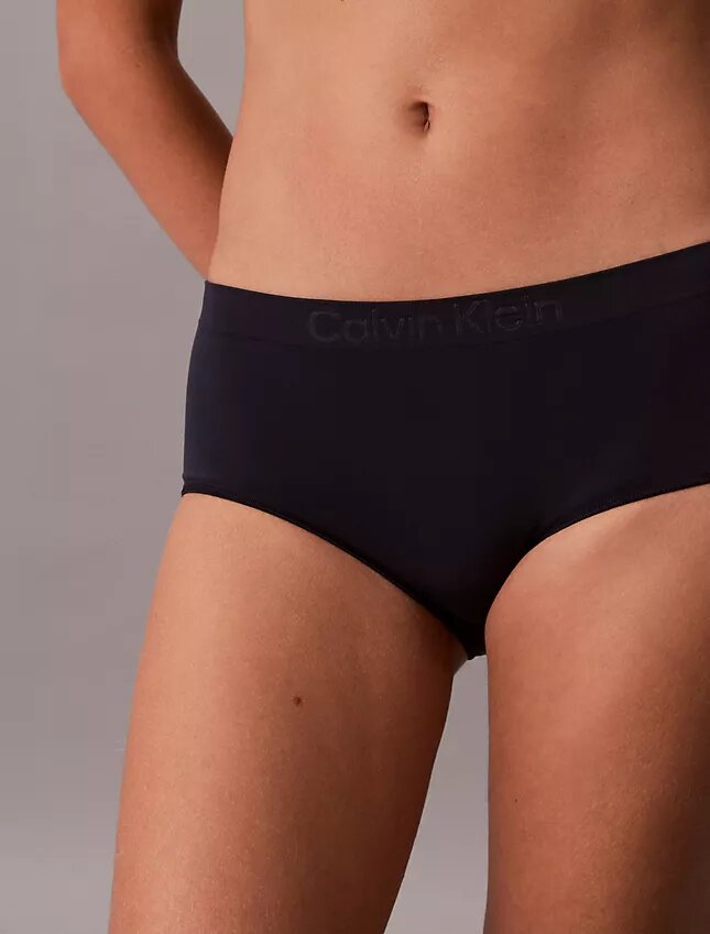 Boyshort elástico con tejido adherido Boyshort elástico con tejido adherido