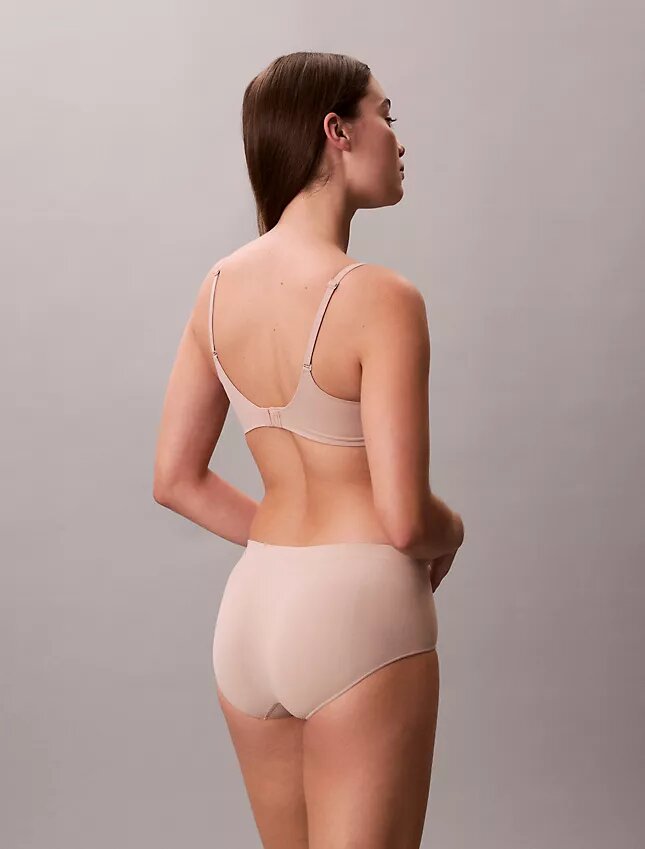 Boyshort elástico con tejido adherido Boyshort elástico con tejido adherido