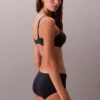 Boyshort elástico con tejido adherido Boyshort elástico con tejido adherido