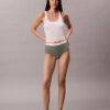 Braguita de talle alto de Cotton Stretch acanalado Braguita de talle alto de Cotton Stretch acanalado