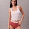 Braguita de talle alto de Cotton Stretch acanalado Braguita de talle alto de Cotton Stretch acanalado