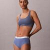 Braguita de talle alto de Cotton Stretch acanalado Braguita de talle alto de Cotton Stretch acanalado