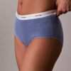 Braguita de talle alto de Cotton Stretch acanalado Braguita de talle alto de Cotton Stretch acanalado