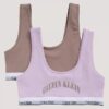 Bralette con gráfico del logotipo del arco, paquete de 2