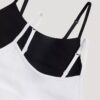 Bralette corta con logo y tejido acanalado, paquete de 2 Bralette corta con logo y tejido acanalado, paquete de 2