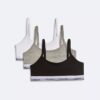 Bralette corto de Modern Cotton para niñas, paquete de 3 Bralette corto de Modern Cotton para niñas, paquete de 3