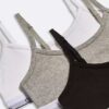 Bralette corto de Modern Cotton para niñas, paquete de 3 Bralette corto de Modern Cotton para niñas, paquete de 3