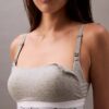 Bralette de maternidad ligeramente forrada de algodón Modal Icon