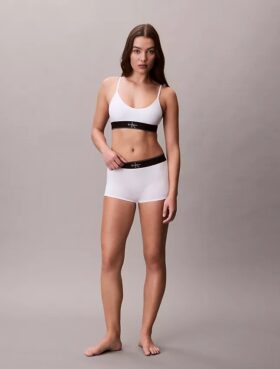 Bralette elástico de microfibra Unlined con Monogram gráfico