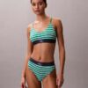 Bralette elástico de microfibra Unlined con Monogram gráfico Bralette elástico de microfibra Unlined con Monogram gráfico